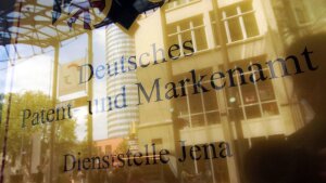 Eingang zur Dienststelle Jena des Deutschen Patent- und Markenamtes